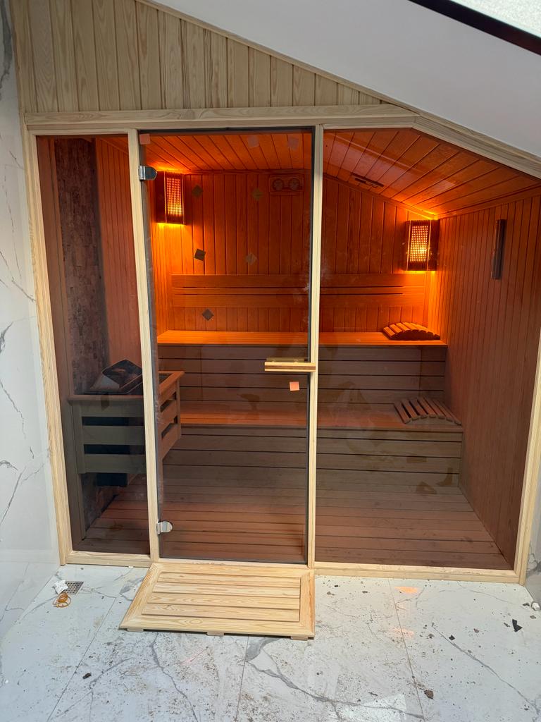 Tamamlanmış Sauna Projelerimiz 21 ankara incek özel konut sauna