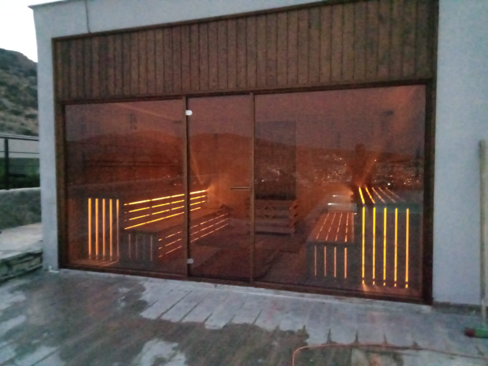 bodrum özel konut sauna yapimi